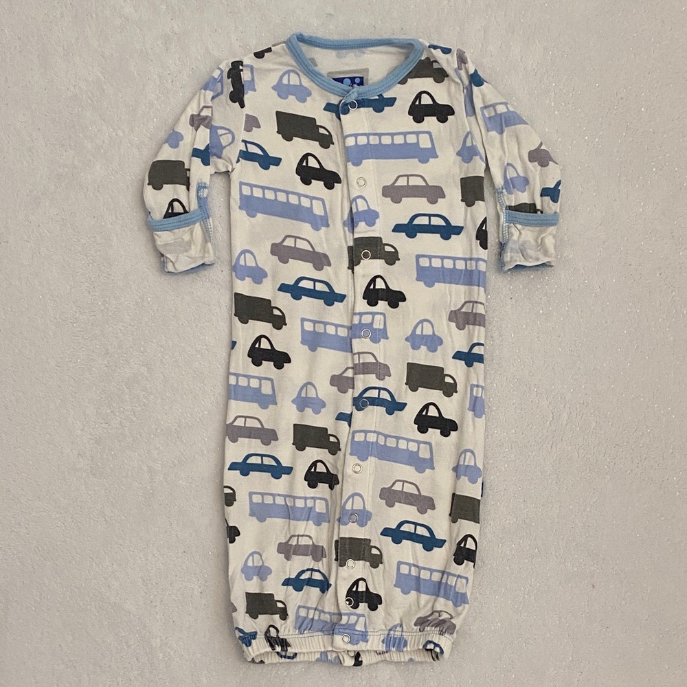 KicKee Pants Pajama Gown Converter Size 0-3 months